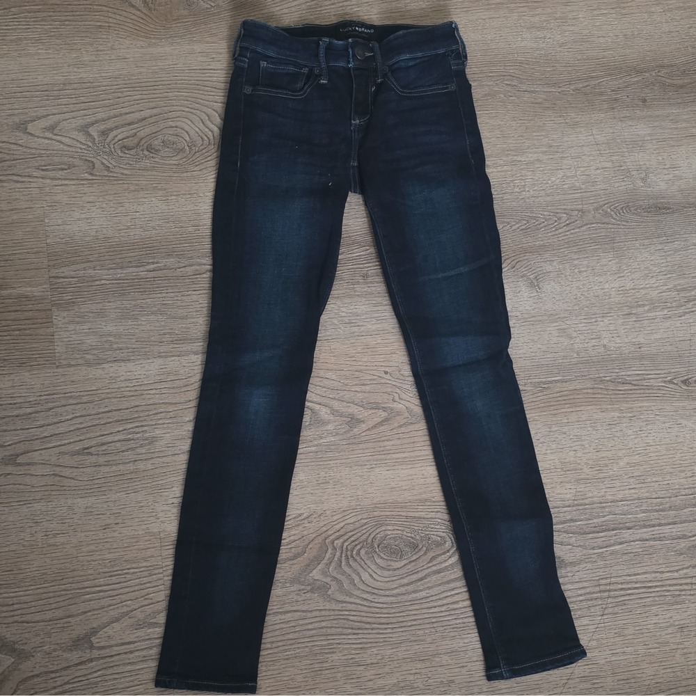 Lucky Brand Women's Dark Wash Blue Slim Fit Ankle Jeans 5-Pocket Size 00/24